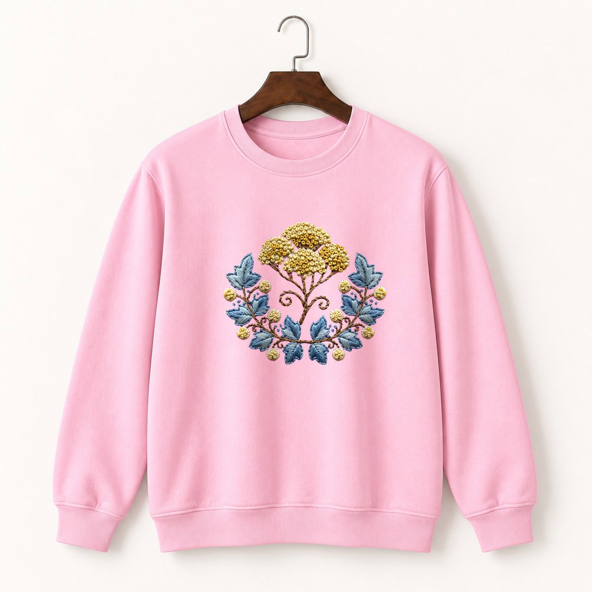 Yarrow Flower Crewneck Sweatshirt 4