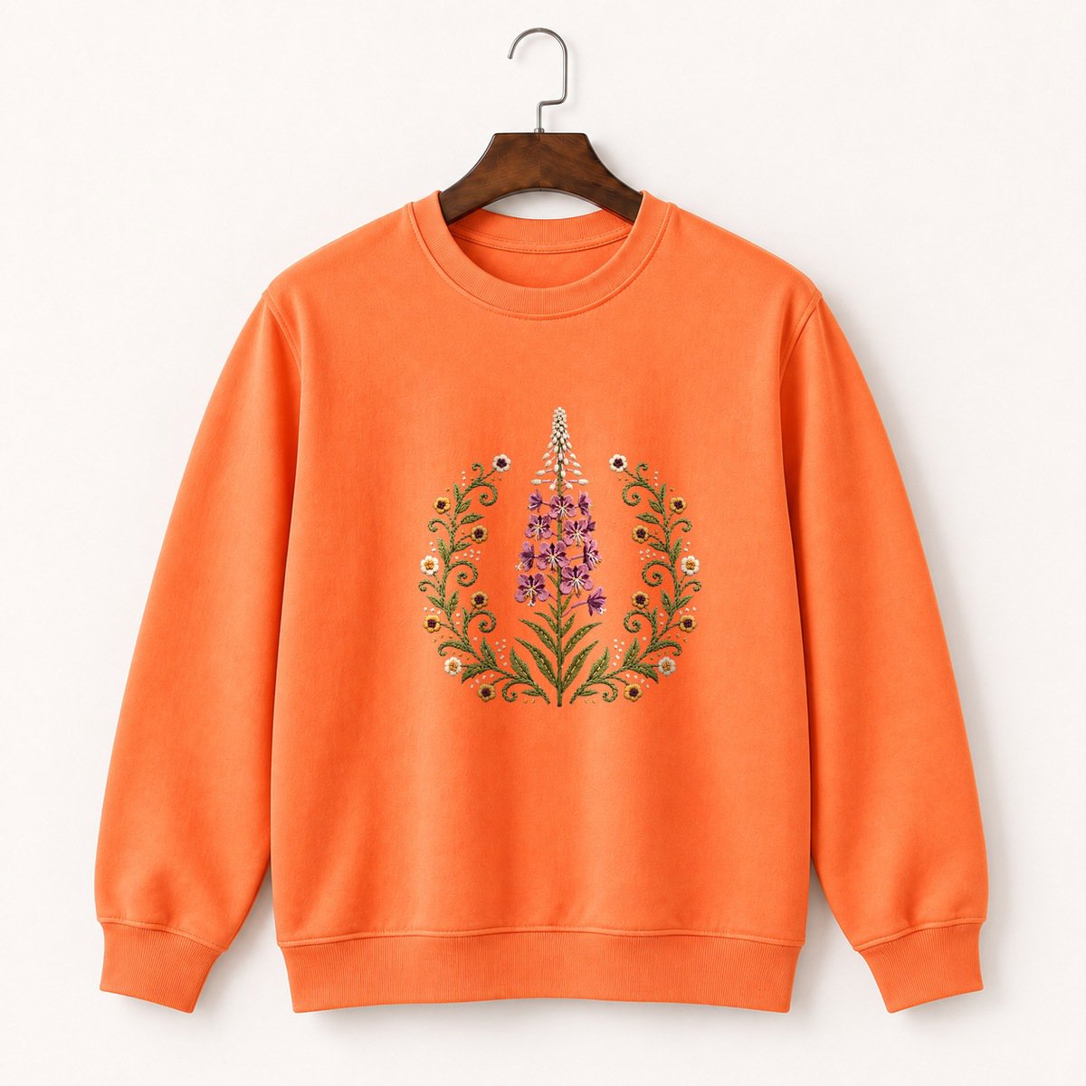 Fireweed Flower Crewneck Sweatshirt 3