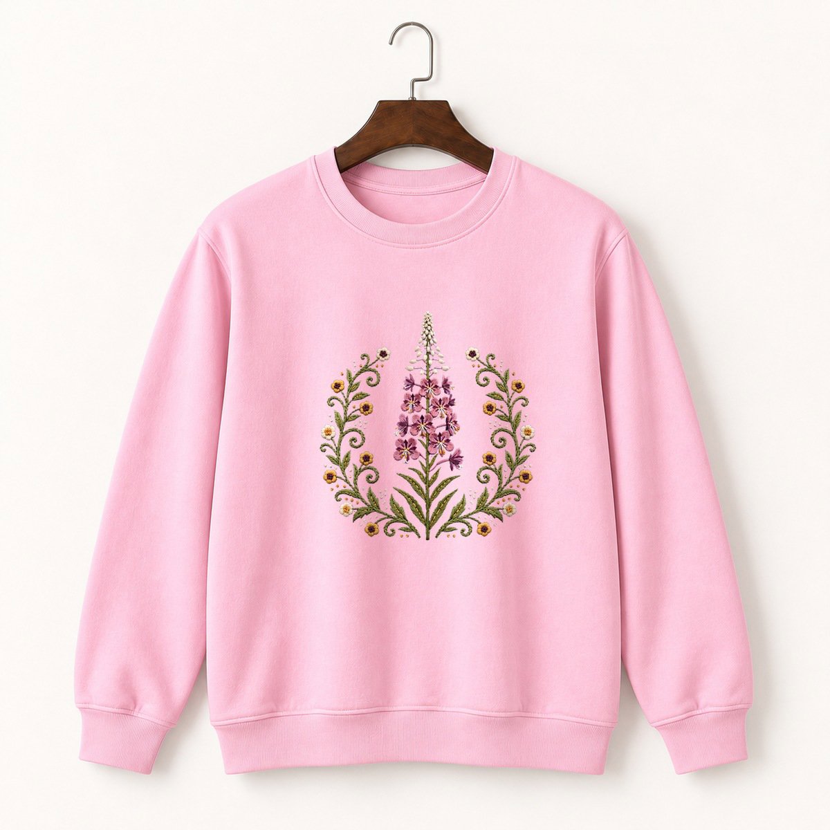 Fireweed Flower Crewneck Sweatshirt 4