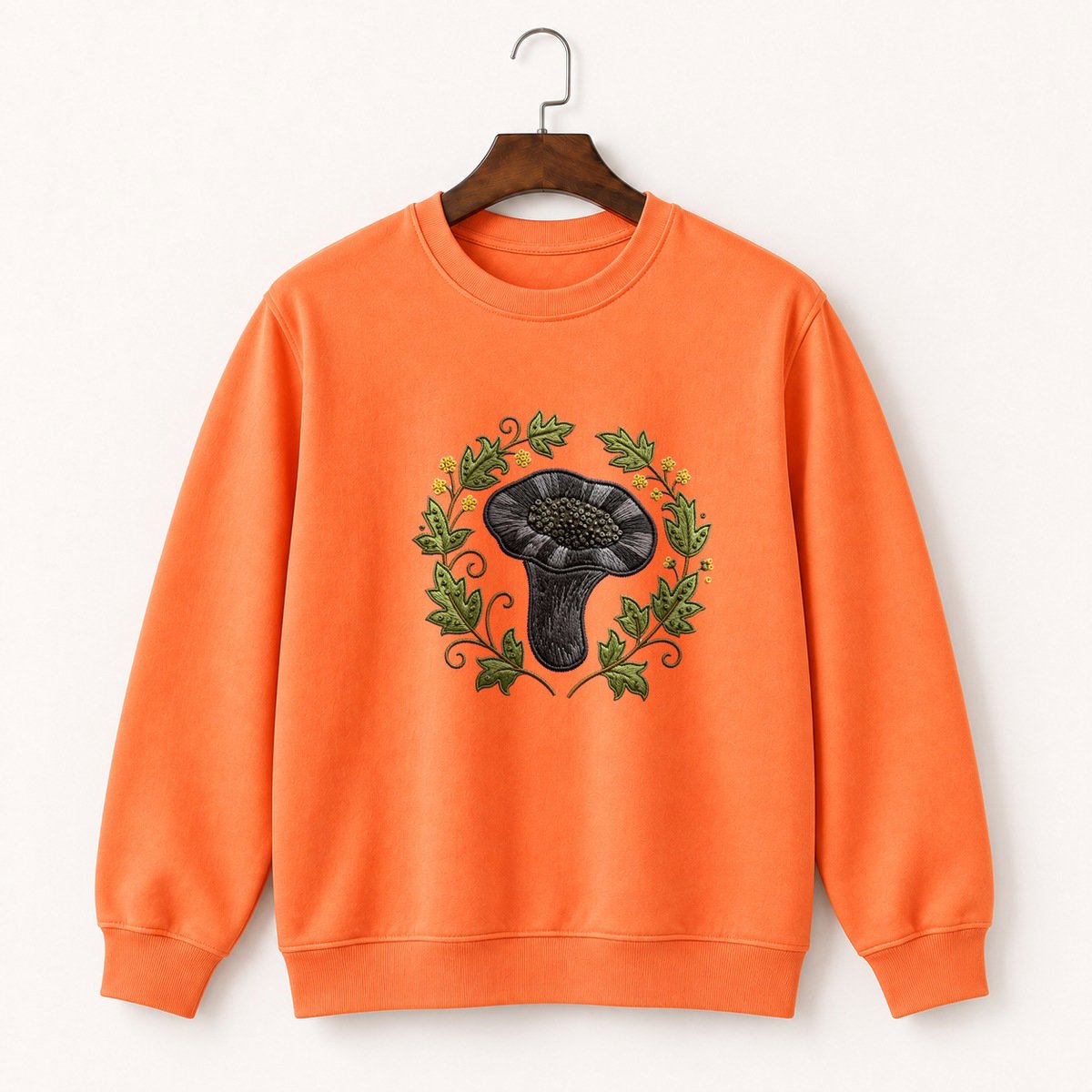 Black Trumpet Mushroom Crewneck Sweatshirt 3