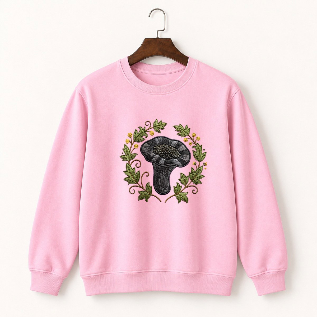Black Trumpet Mushroom Crewneck Sweatshirt 4