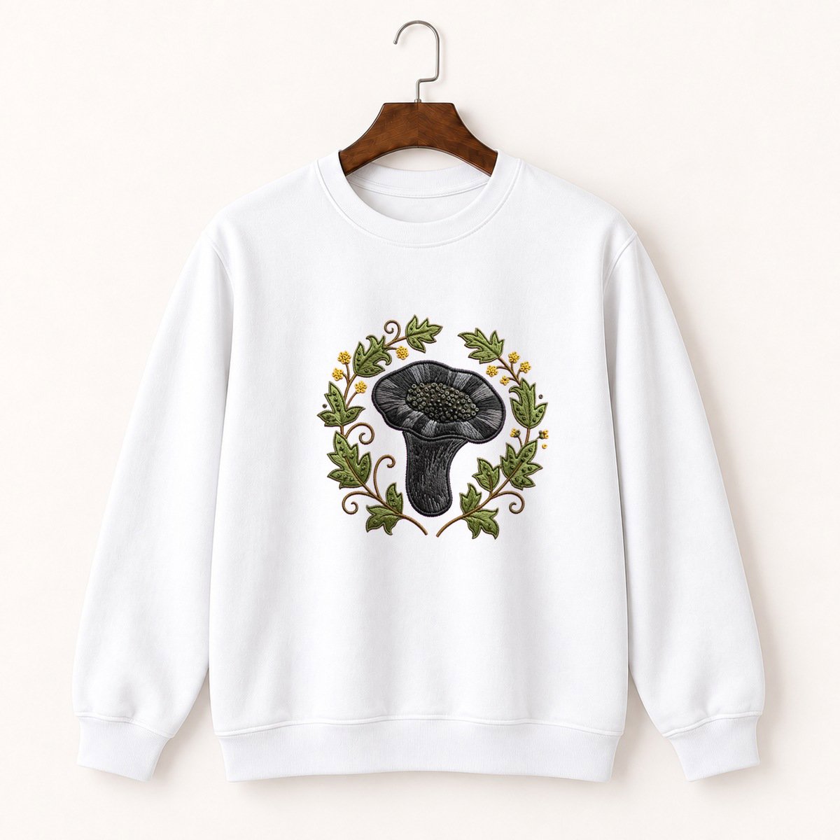 Black Trumpet Mushroom Crewneck Sweatshirt 5