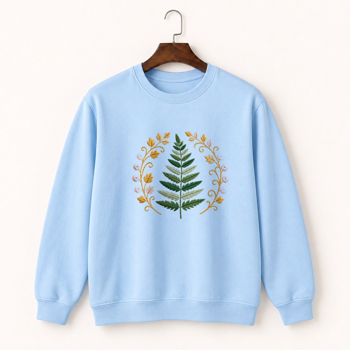 Fern Frond Crewneck Sweatshirt 1
