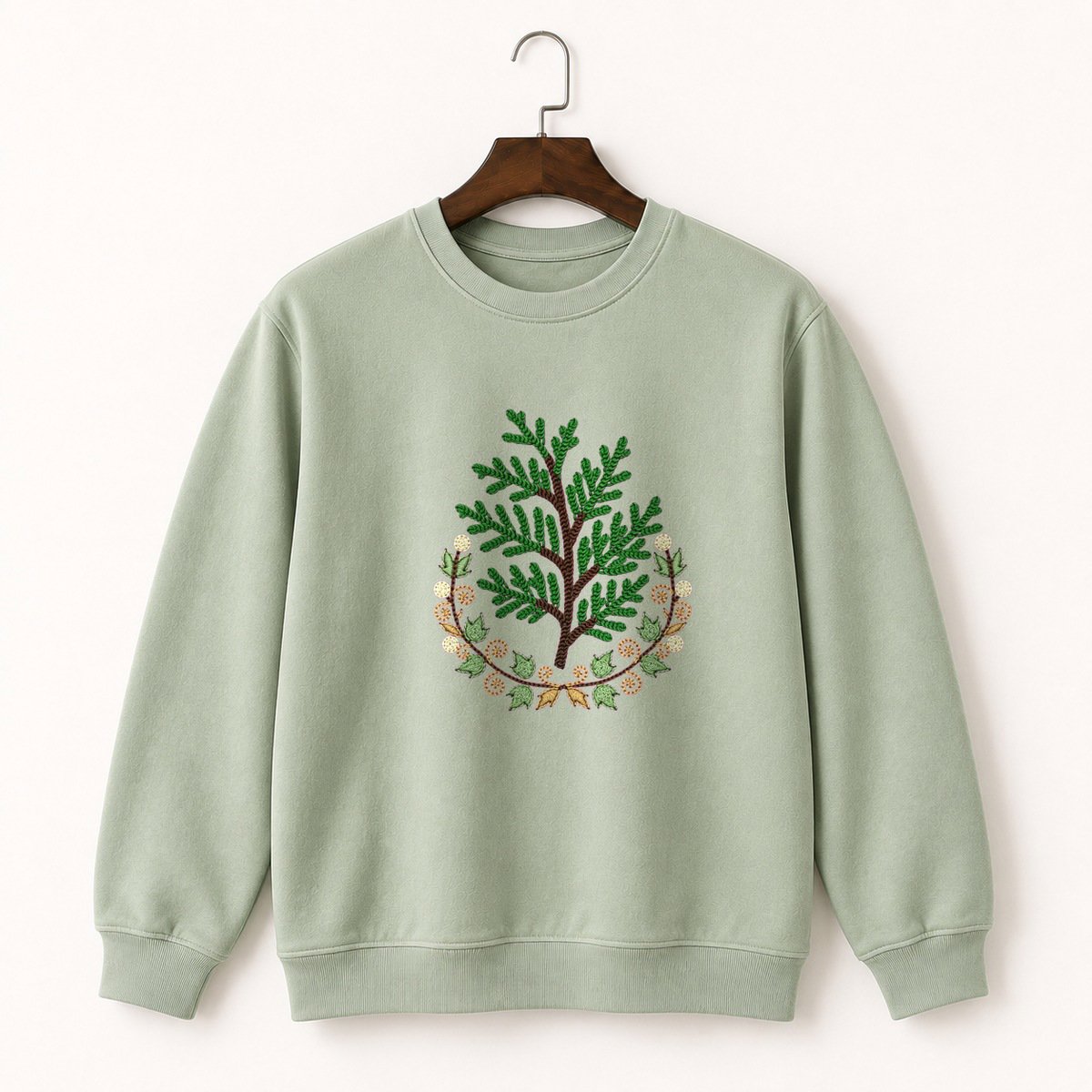 Cedar Branch Crewneck Sweatshirt 2
