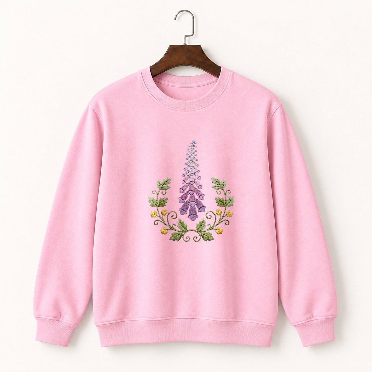Foxglove Flower Crewneck Sweatshirt 4