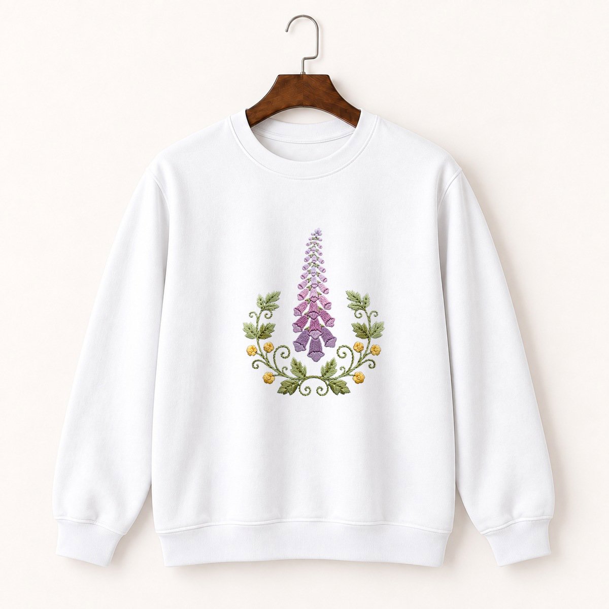 Foxglove Flower Crewneck Sweatshirt 5