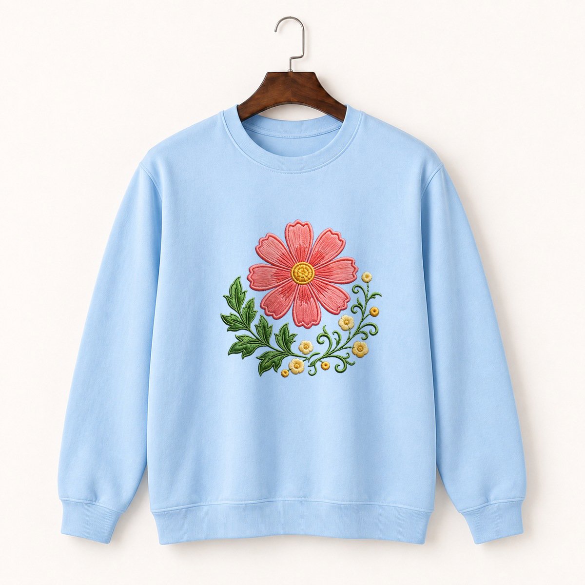 Cosmos Flower Crewneck Sweatshirt 1