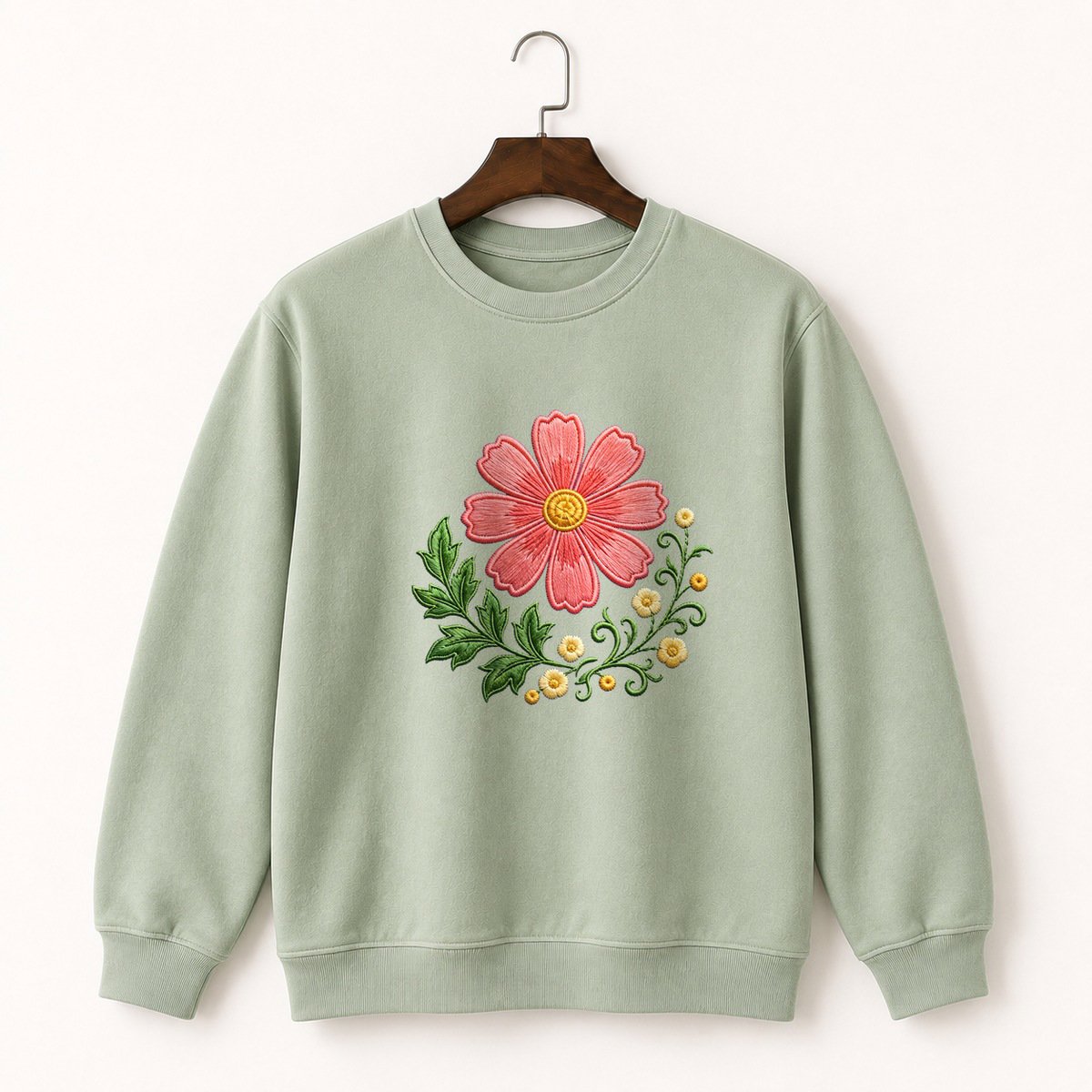 Cosmos Flower Crewneck Sweatshirt 2