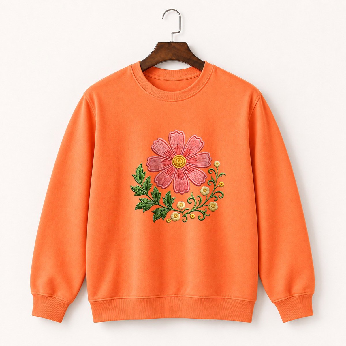 Cosmos Flower Crewneck Sweatshirt 3