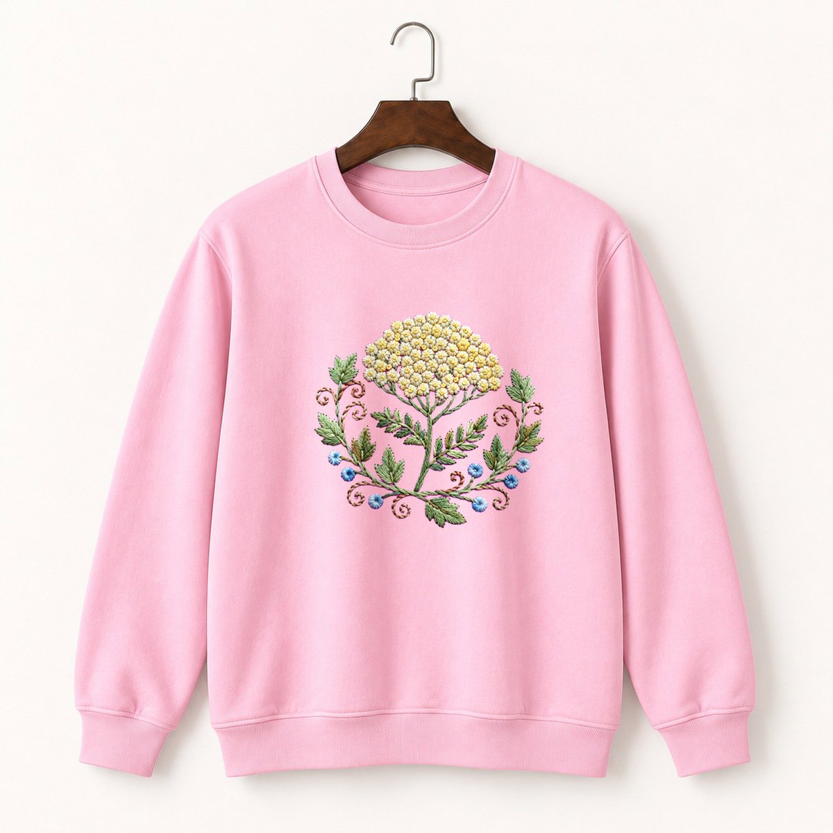 Yarrow Flower Crewneck Sweatshirt 4