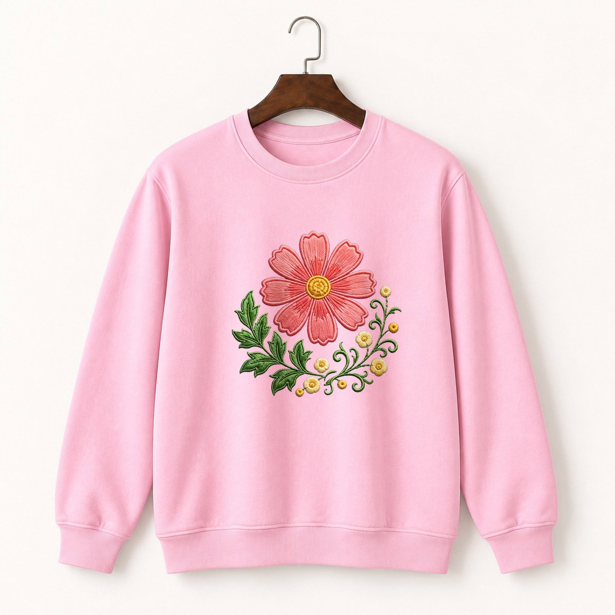 Cosmos Flower Crewneck Sweatshirt 4