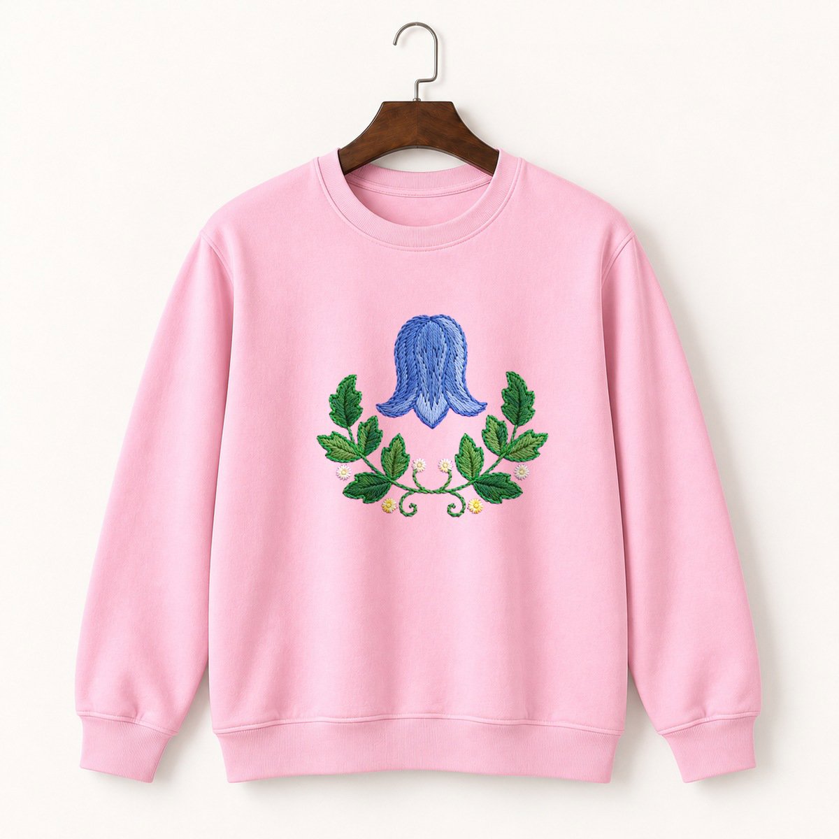 Bluebell Flower Crewneck Sweatshirt 4