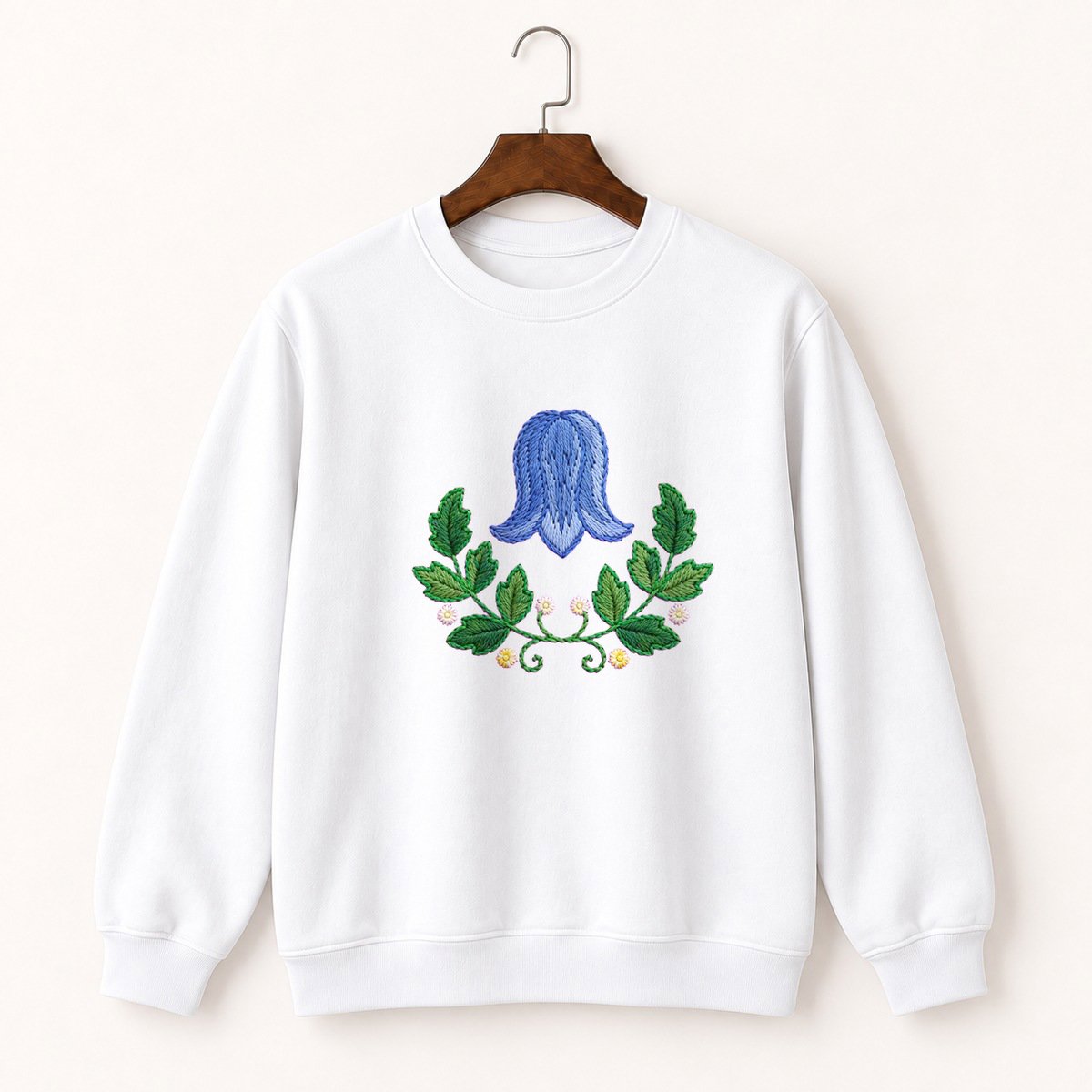 Bluebell Flower Crewneck Sweatshirt 5