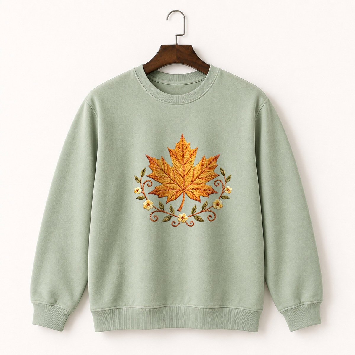 Maple Leaf Crewneck Sweatshirt 2