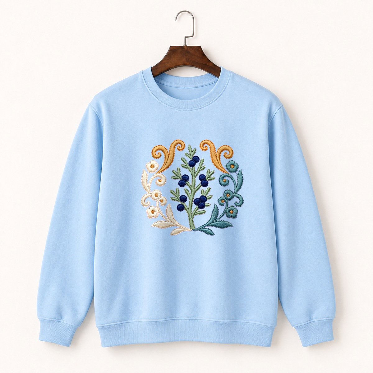 Juniper Berry Branch Crewneck Sweatshirt 1
