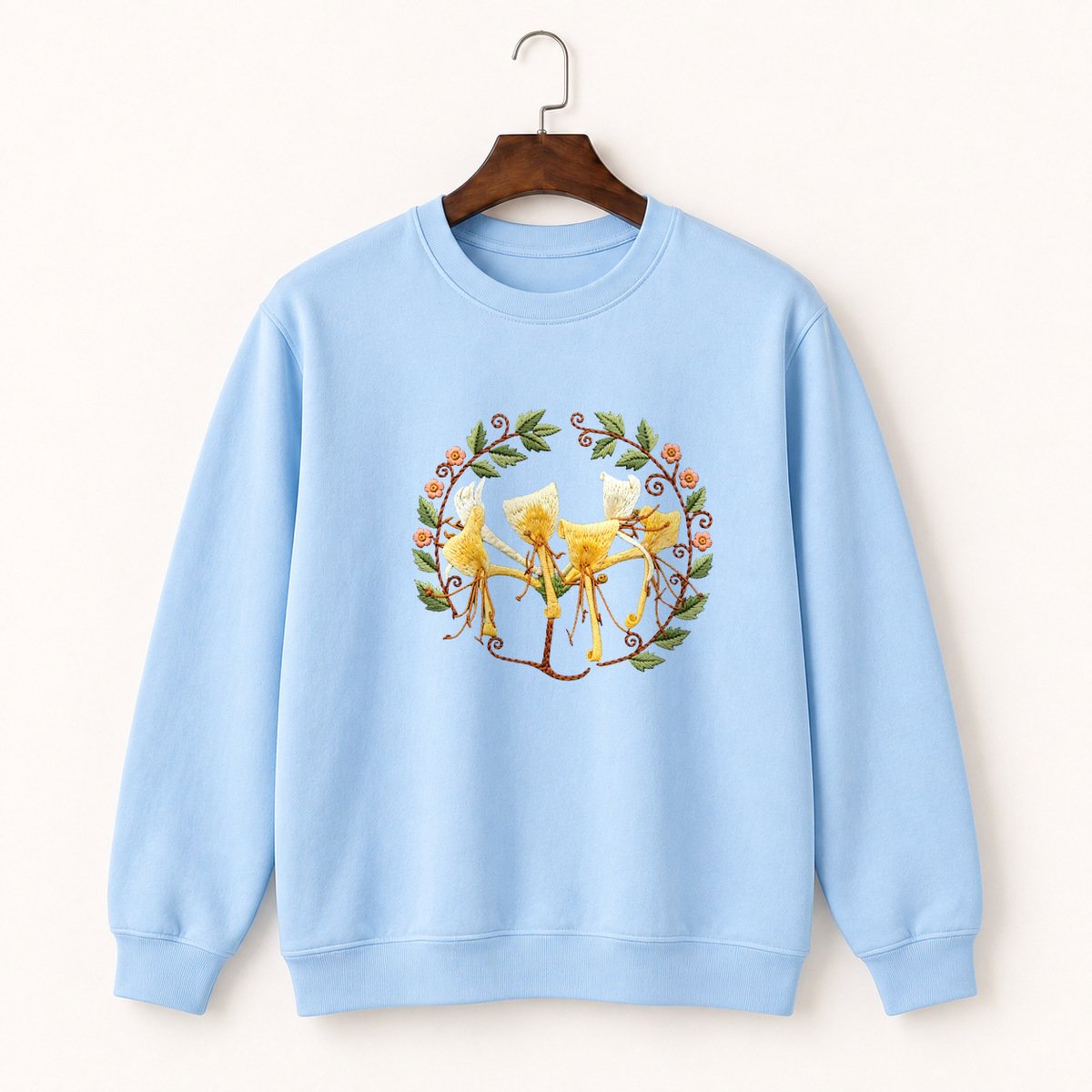 Honeysuckle Flower Crewneck Sweatshirt 1
