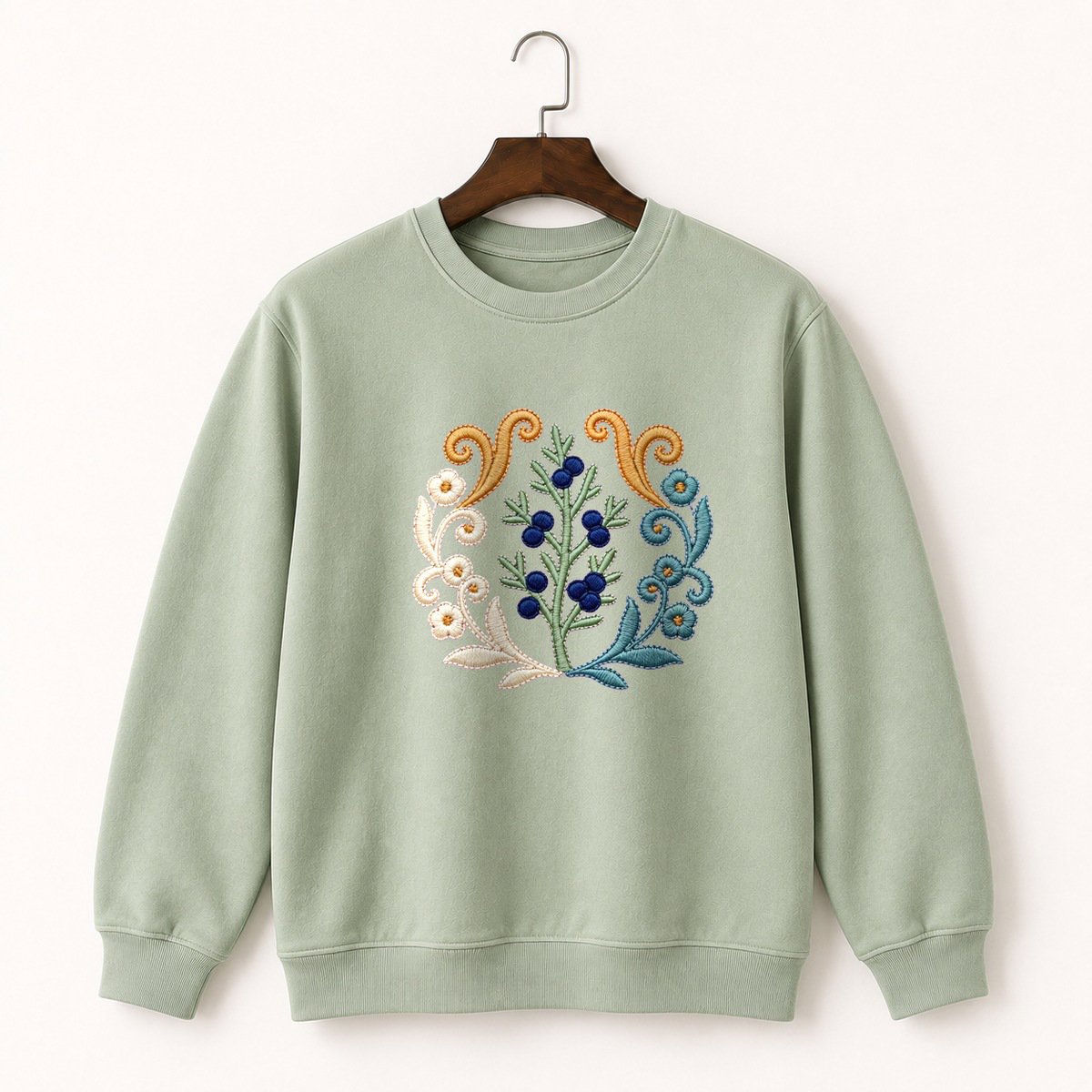 Juniper Berry Branch Crewneck Sweatshirt 2