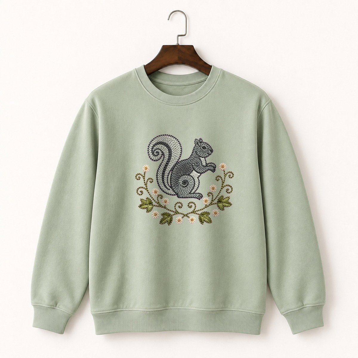 Gray Squirrel Crewneck Sweatshirt 2