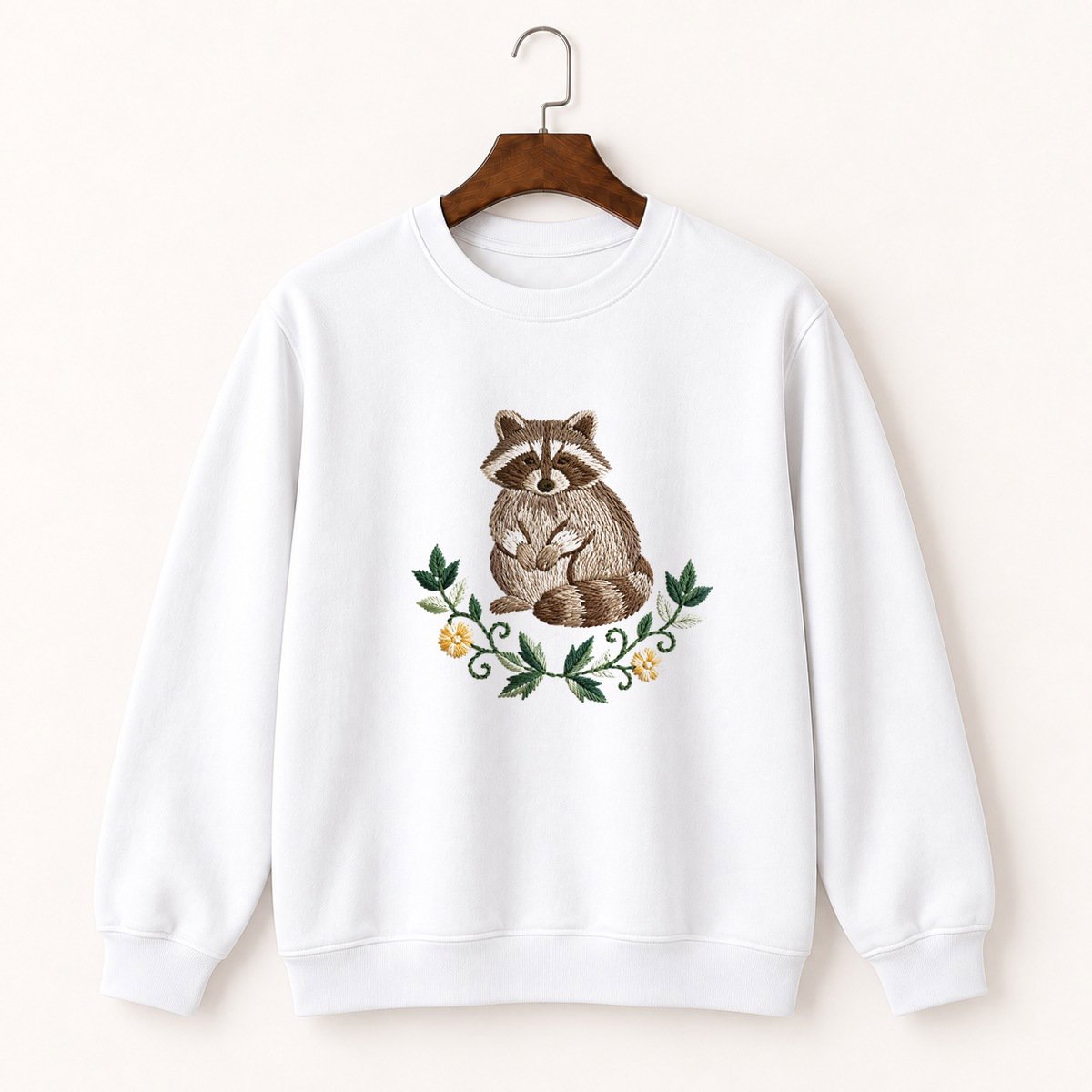 Raccoon Crewneck Sweatshirt 5
