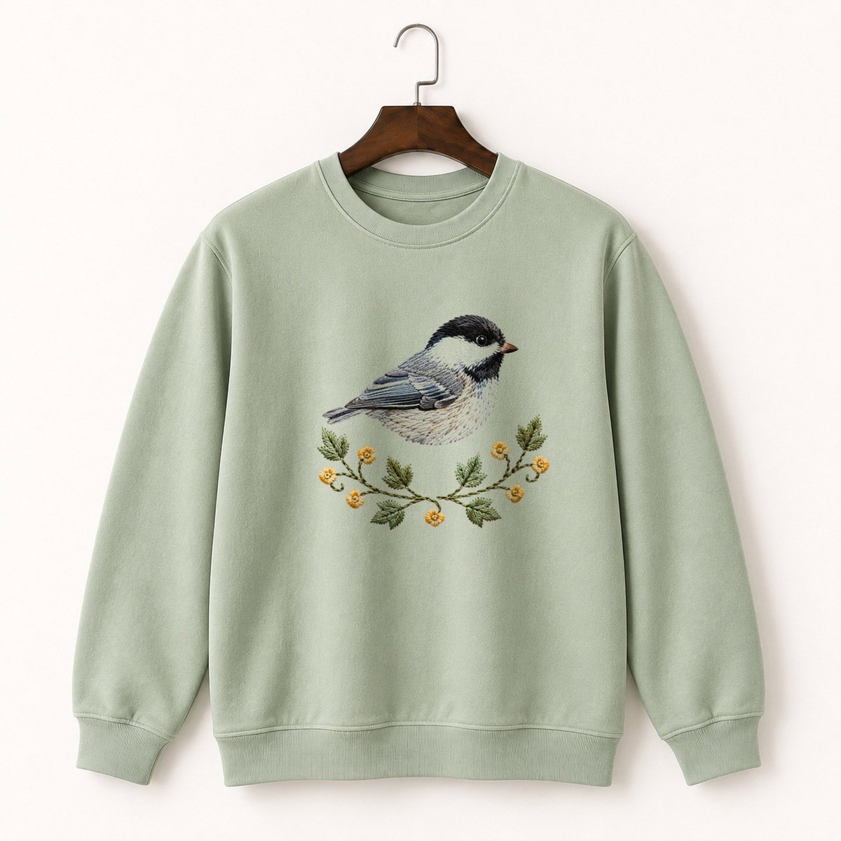 Black-Capped Chickadee Crewneck Sweatshirt 2