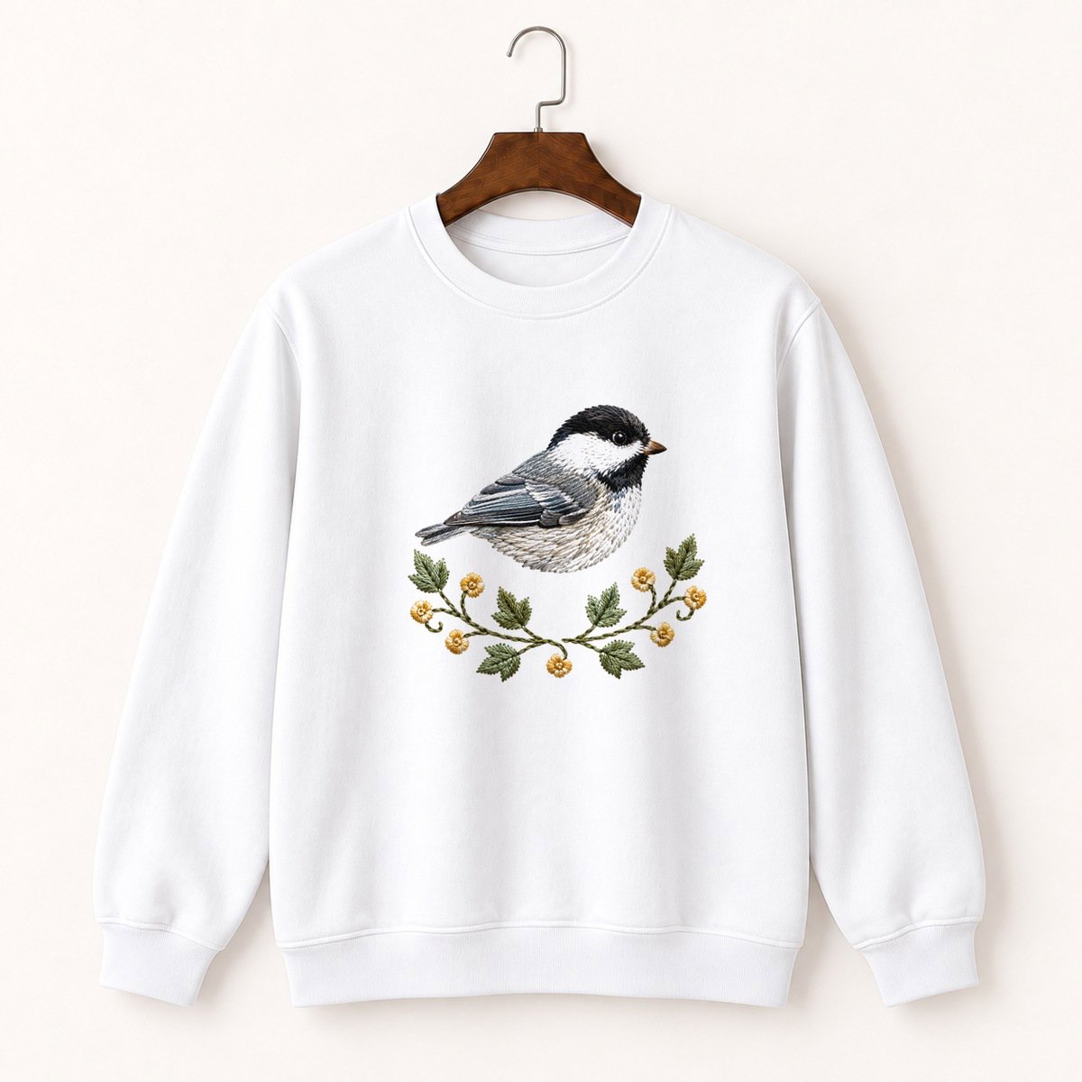 Black-Capped Chickadee Crewneck Sweatshirt 5