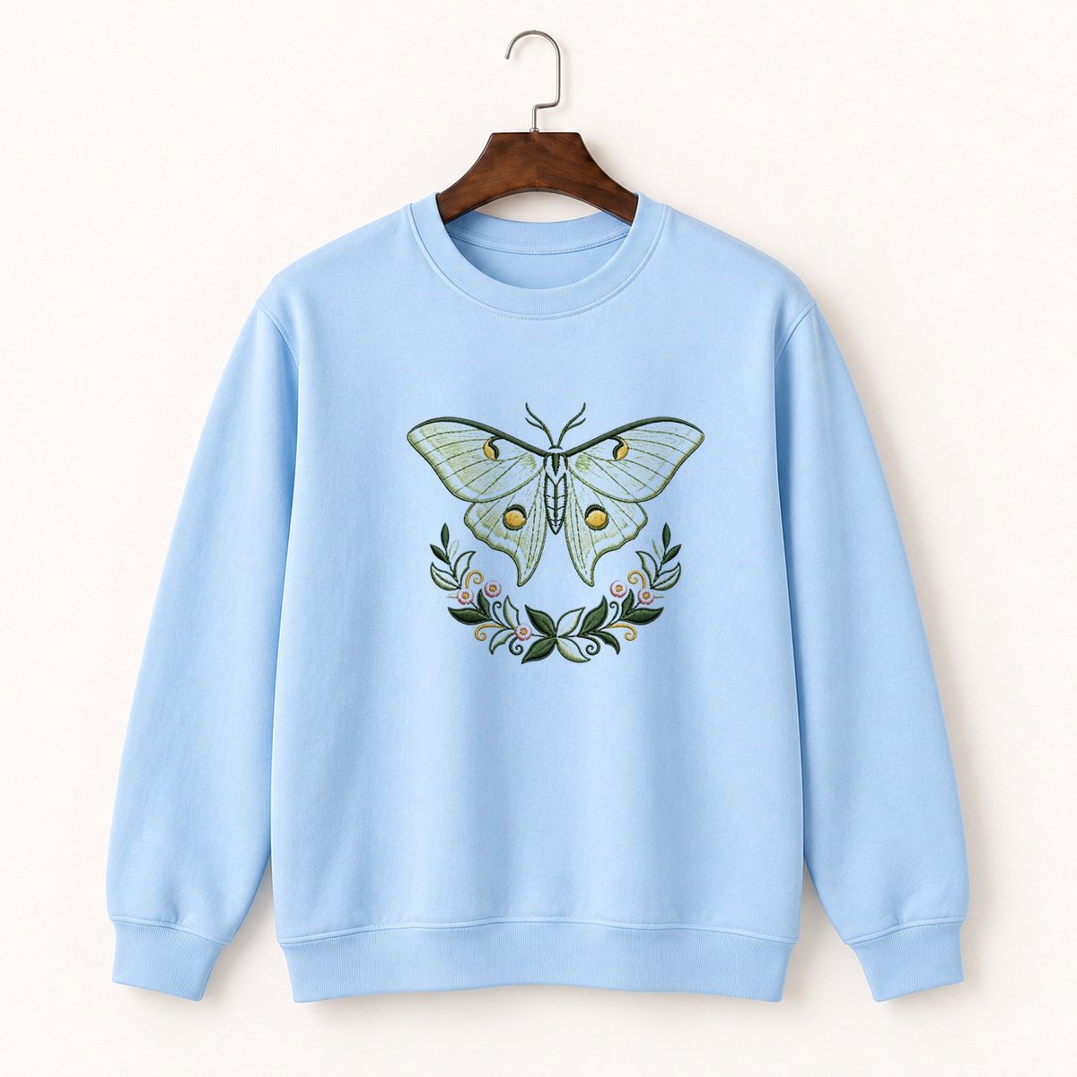 Luna Moth Crewneck Sweatshirt 1