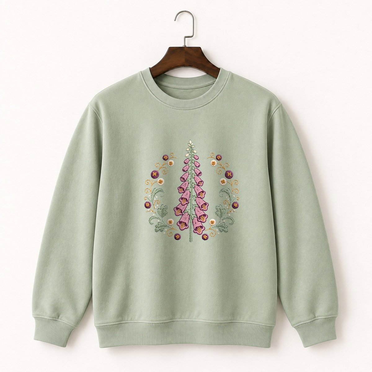 Foxglove Flower Crewneck Sweatshirt 2