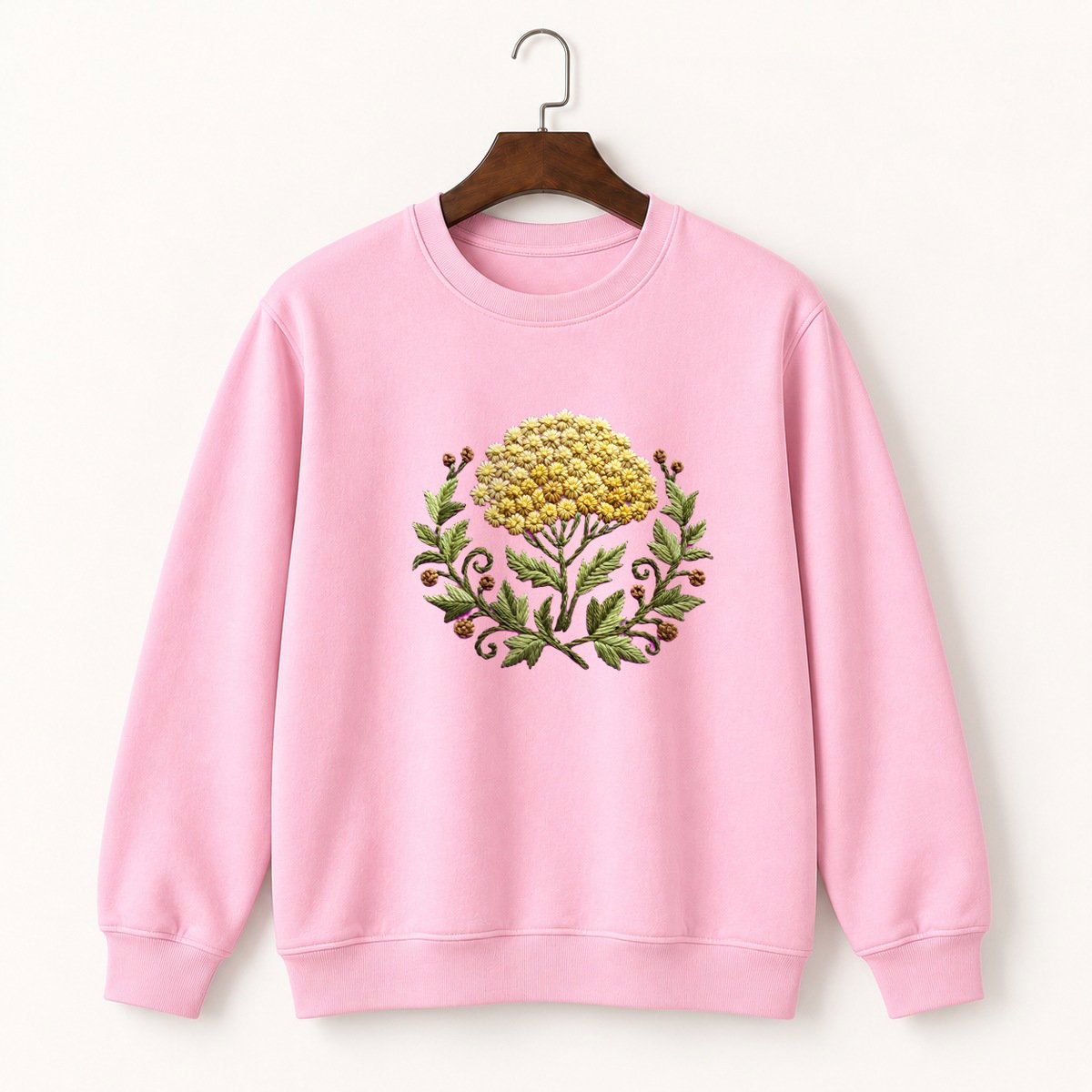 Yarrow Flower Crewneck Sweatshirt 4