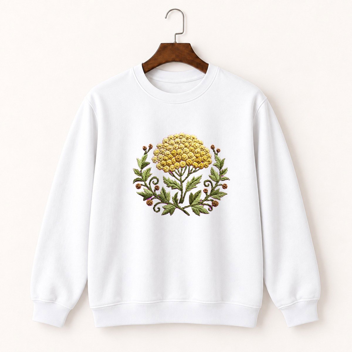 Yarrow Flower Crewneck Sweatshirt 5