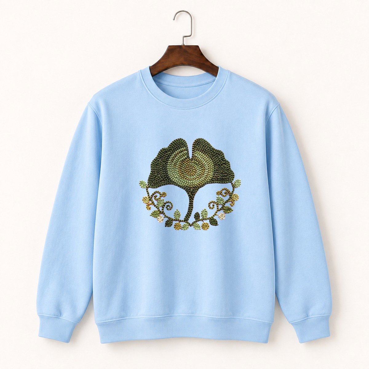 Ginkgo Leaf Crewneck Sweatshirt 1