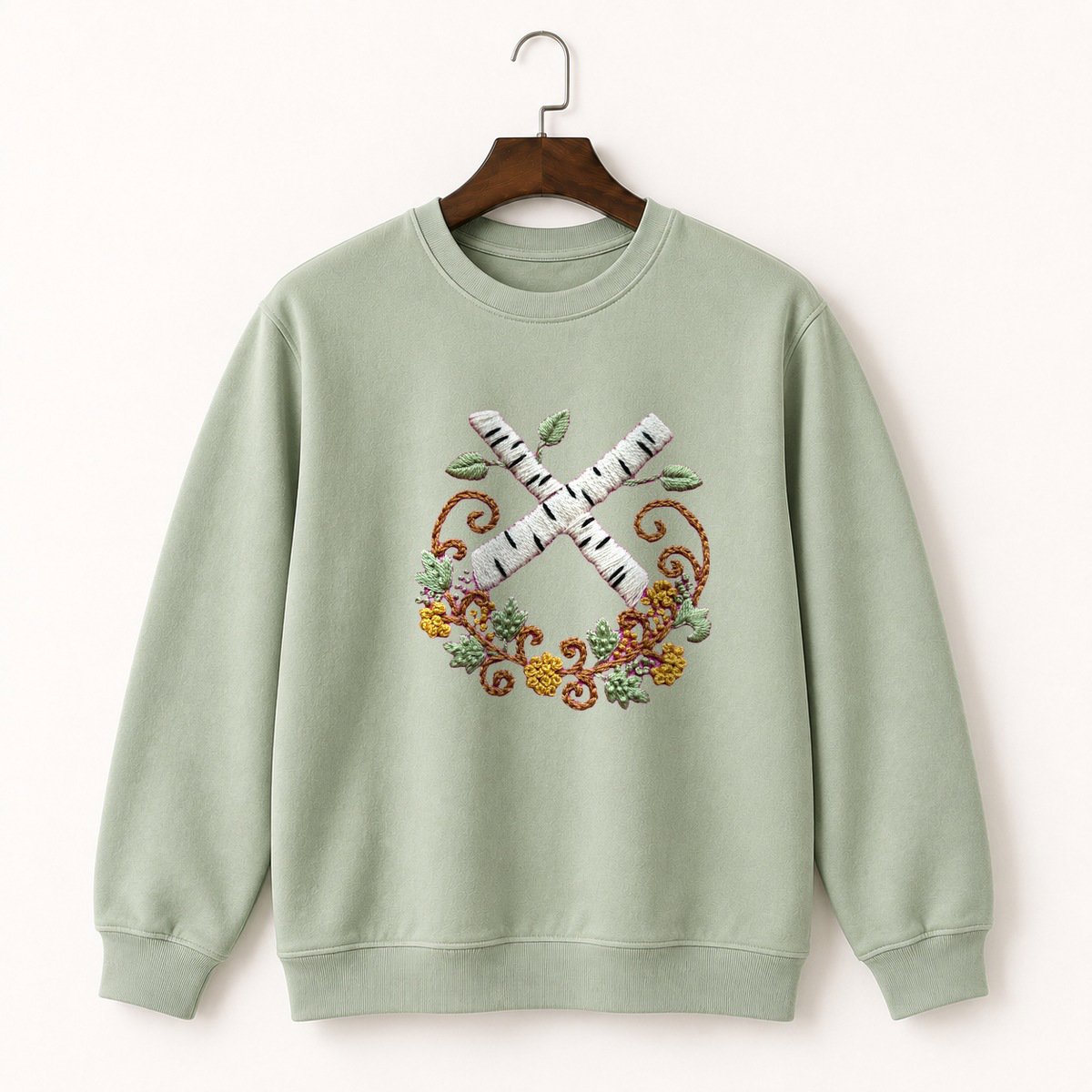 Birch Branch Crewneck Sweatshirt 2