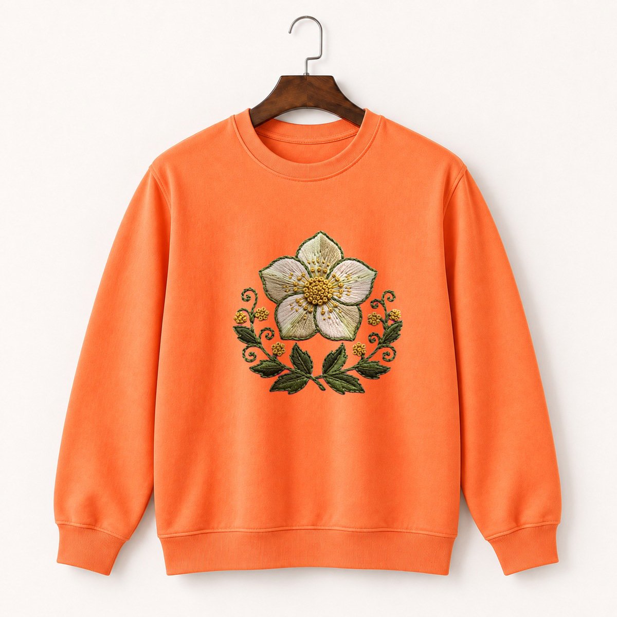 Hellebore Flower Crewneck Sweatshirt 3