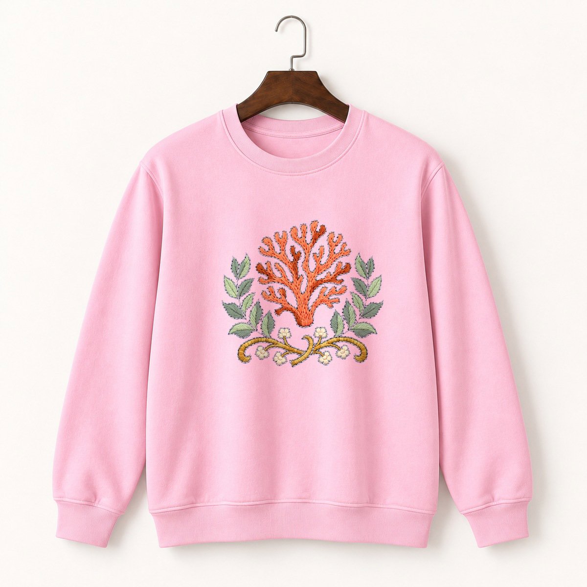 Coral Mushroom Crewneck Sweatshirt 4