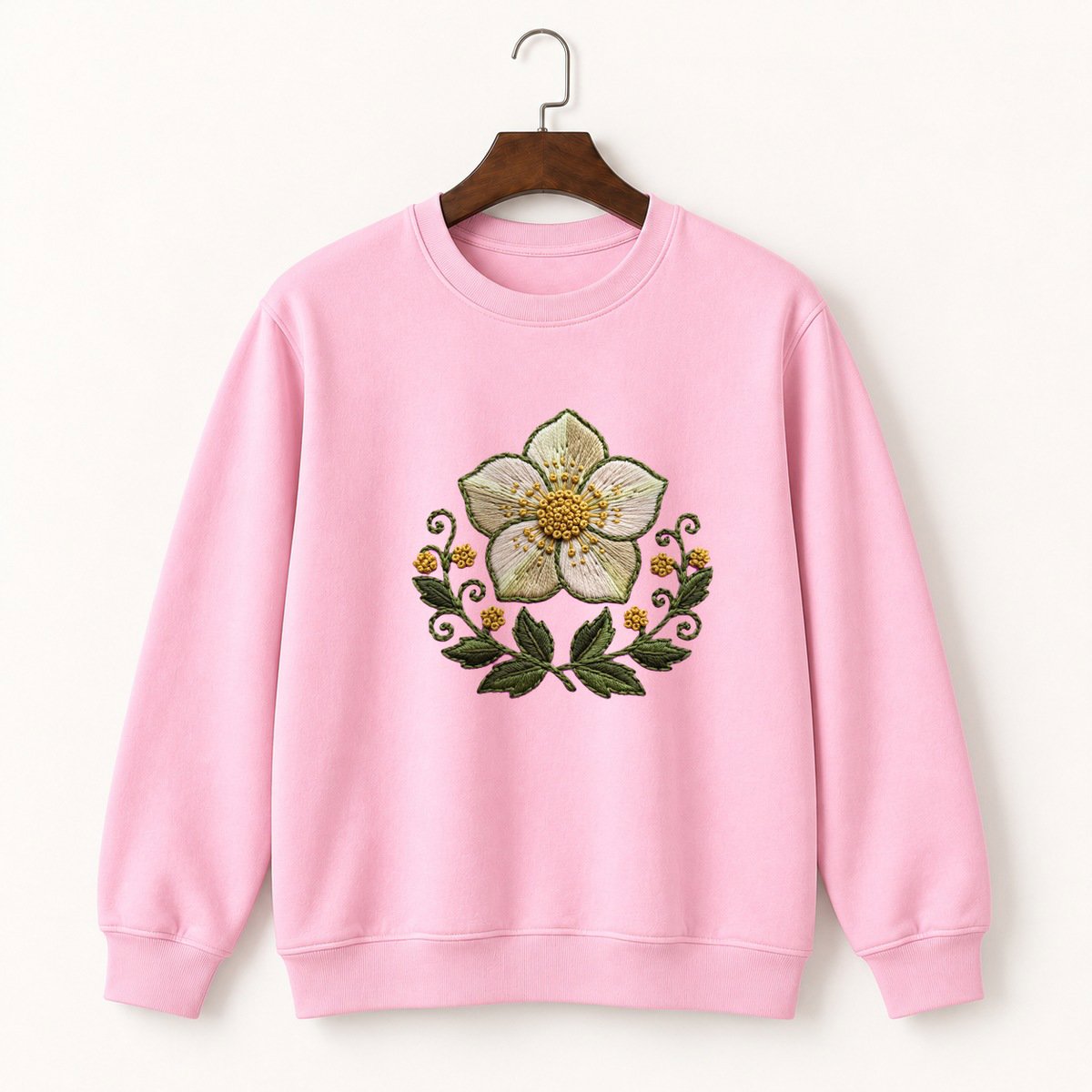 Hellebore Flower Crewneck Sweatshirt 4