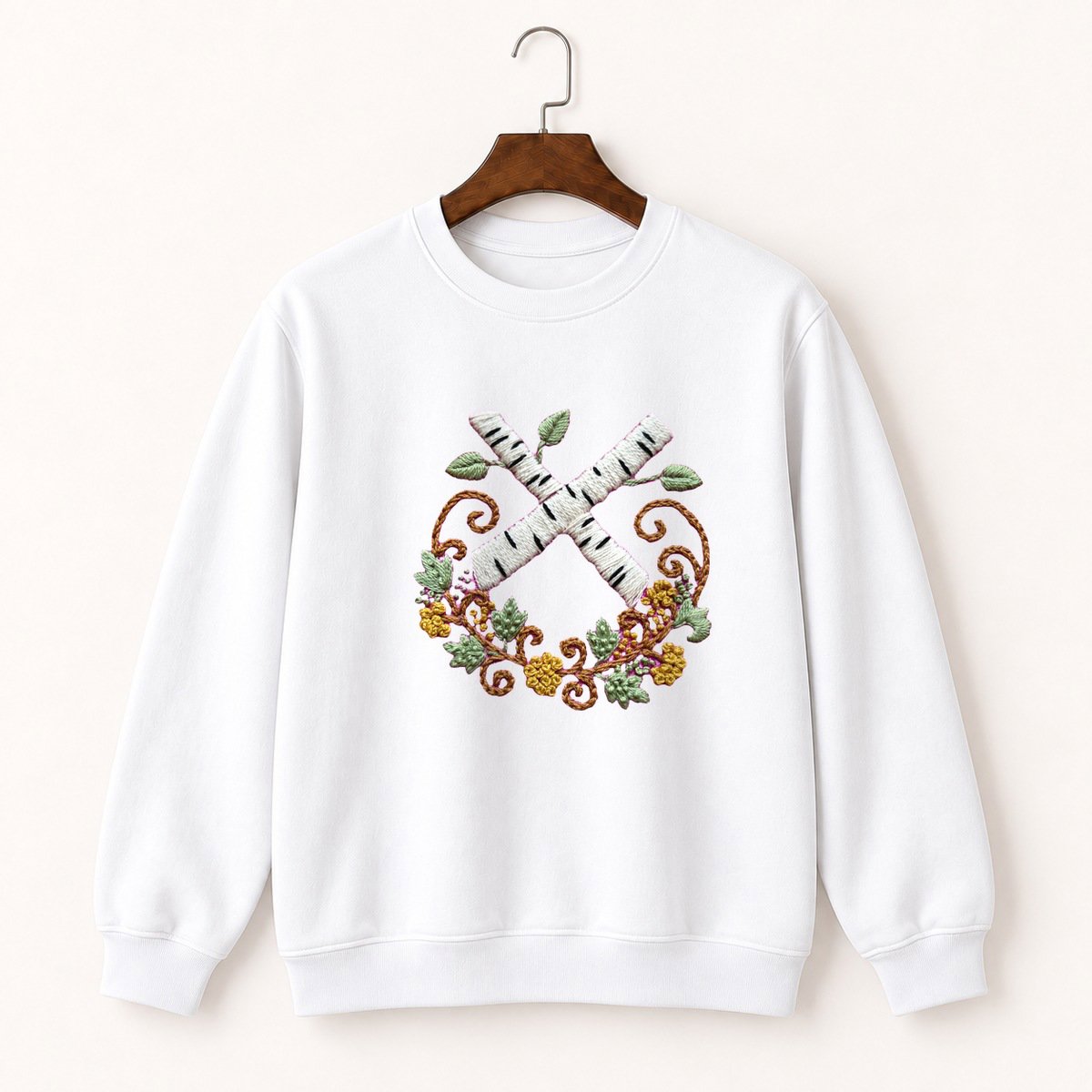Birch Branch Crewneck Sweatshirt 5