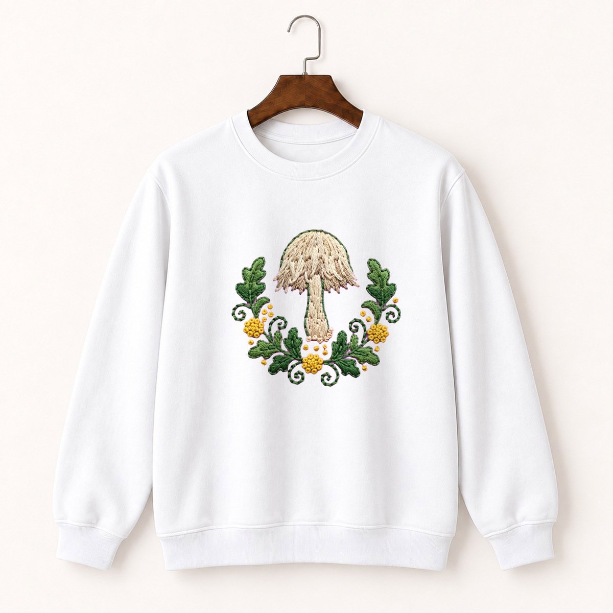 Shaggy Mane Mushroom Crewneck Sweatshirt 5