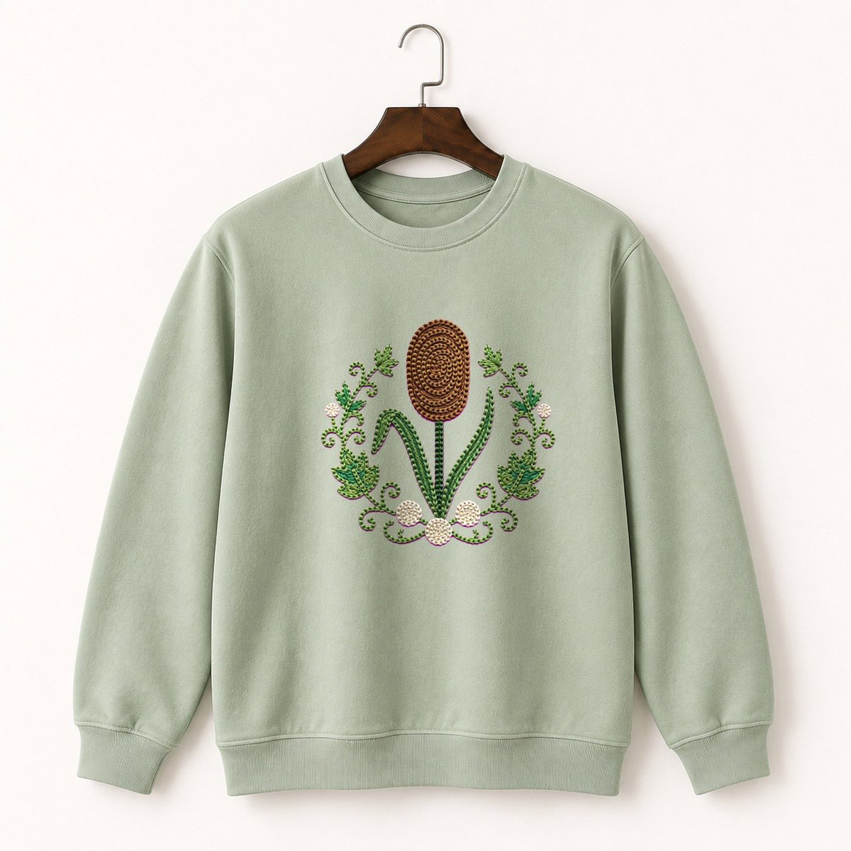 Cattail Plant Crewneck Sweatshirt 2