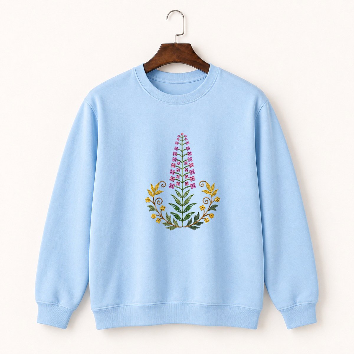 Fireweed Flower Crewneck Sweatshirt 1