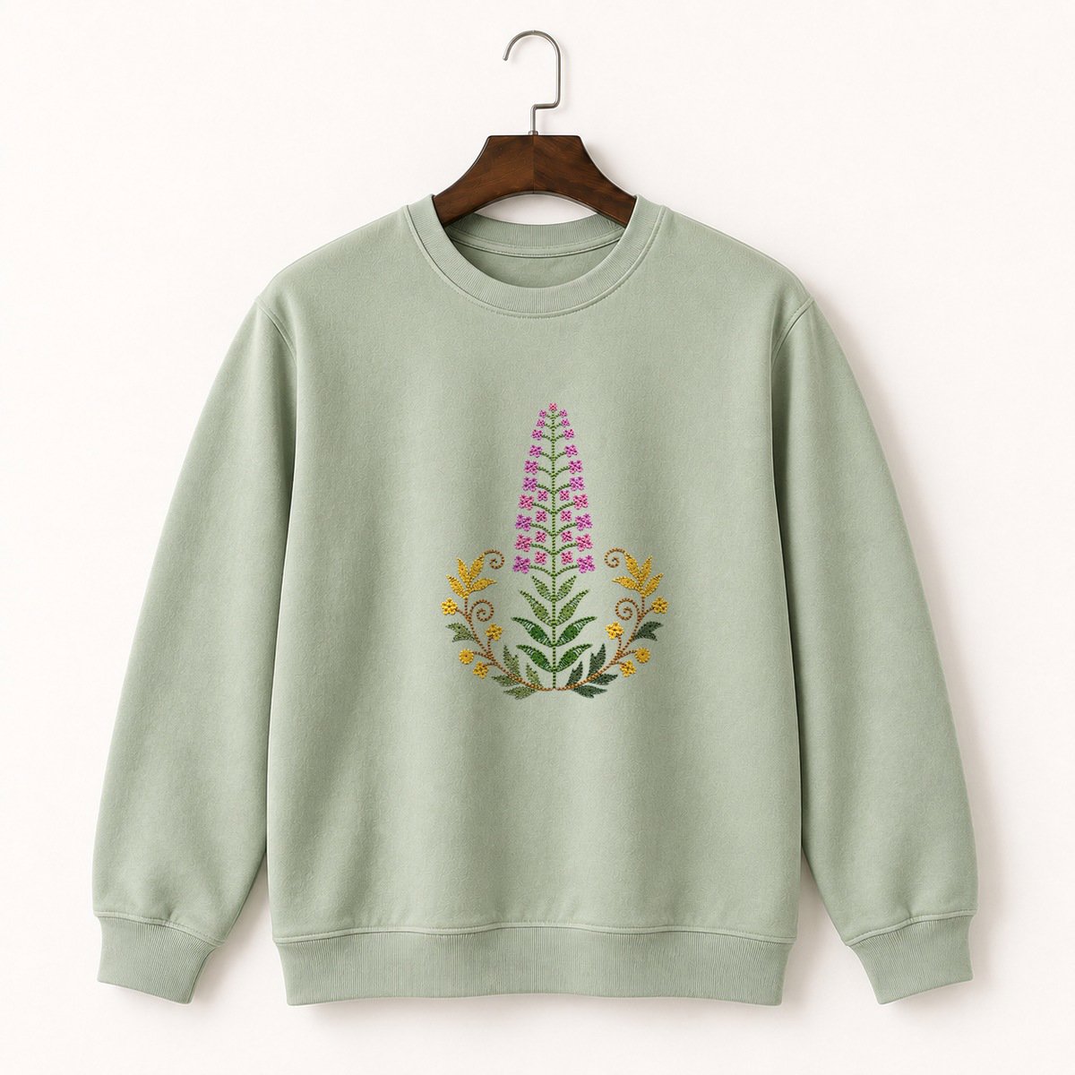 Fireweed Flower Crewneck Sweatshirt 2