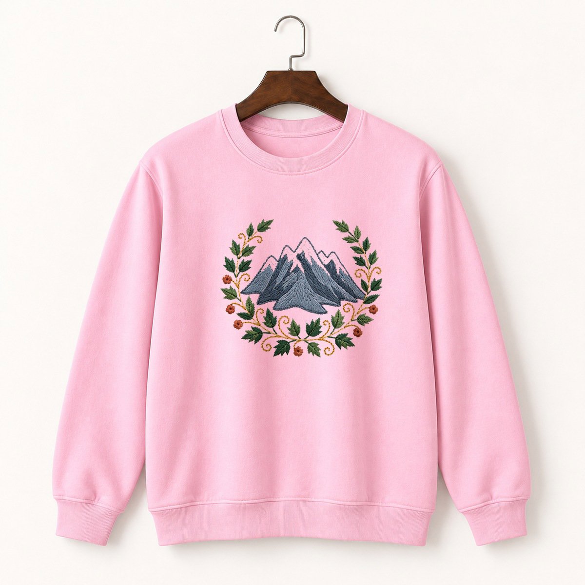 Cascade Range Mountains Crewneck Sweatshirt 4