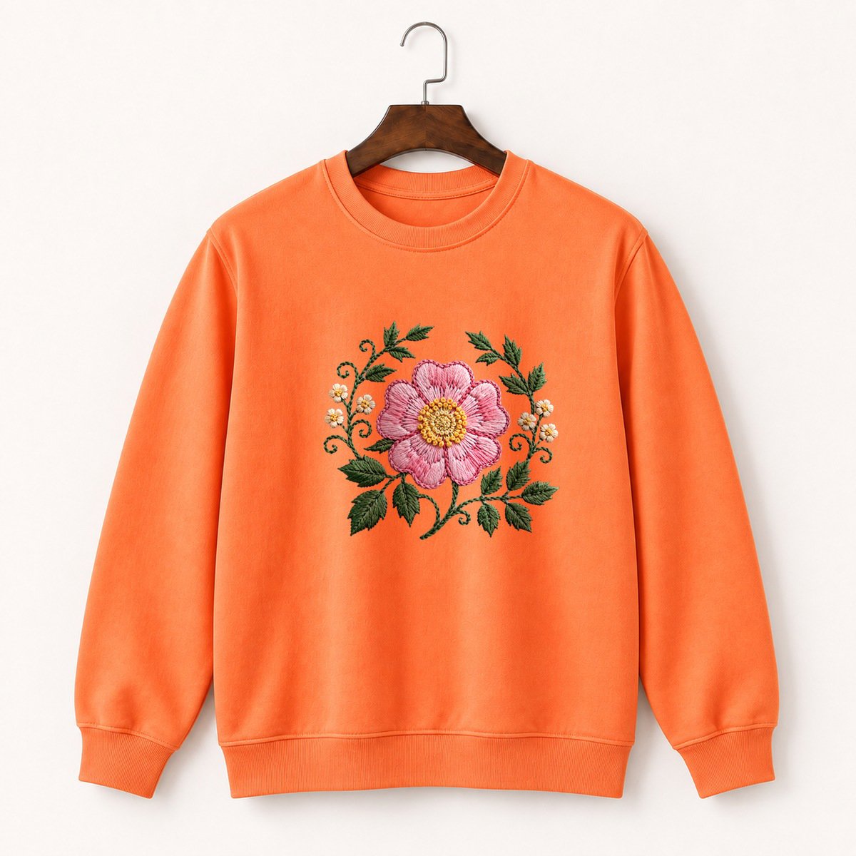 Wild Rose Flower Crewneck Sweatshirt 3