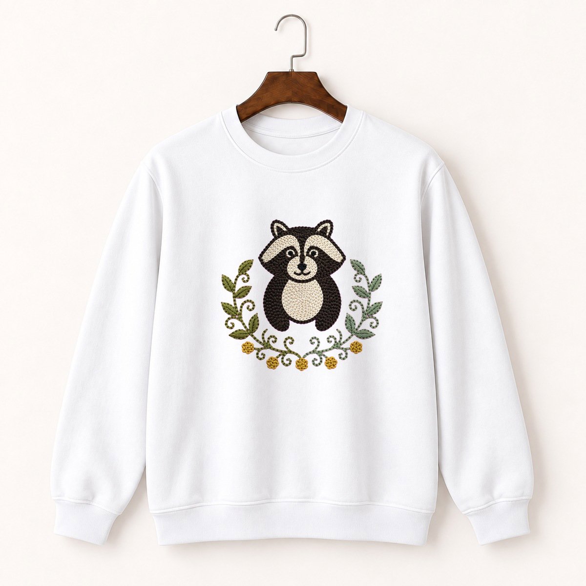Raccoon Crewneck Sweatshirt 5