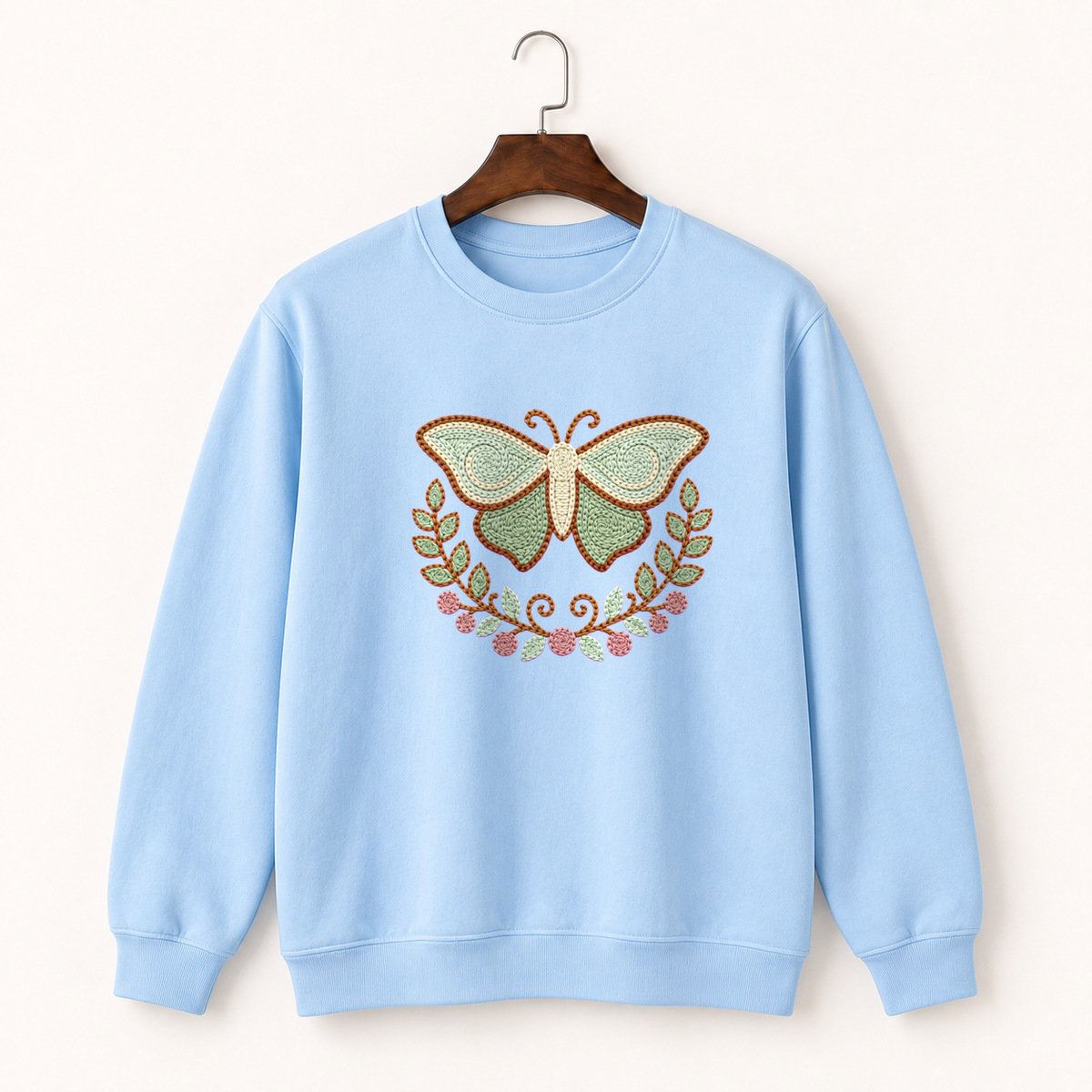 Luna Moth Crewneck Sweatshirt 1