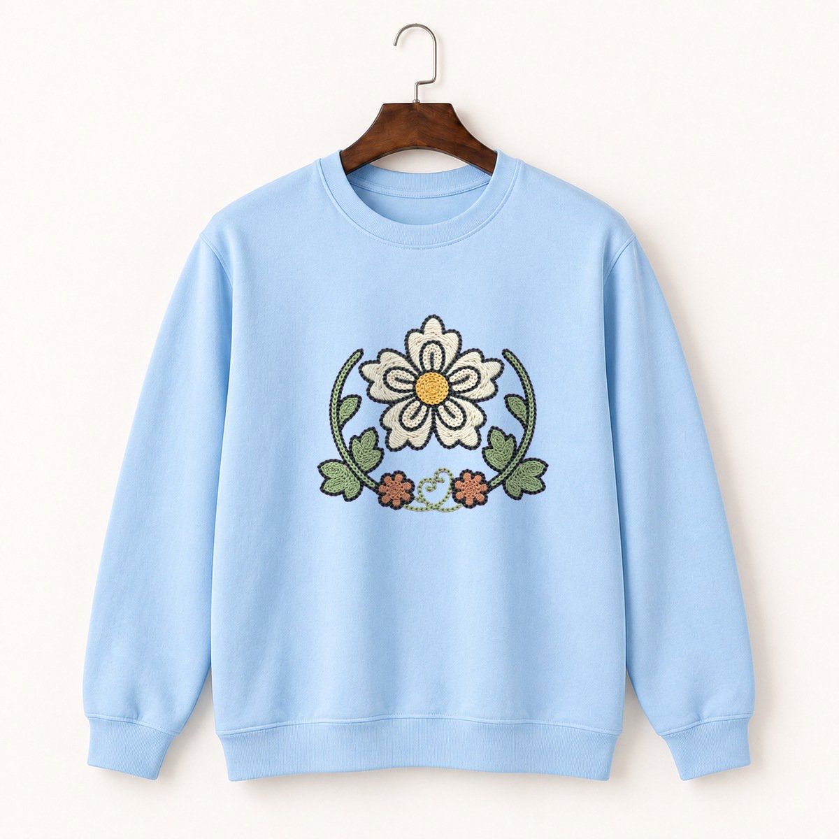 Edelweiss Flower Crewneck Sweatshirt 1