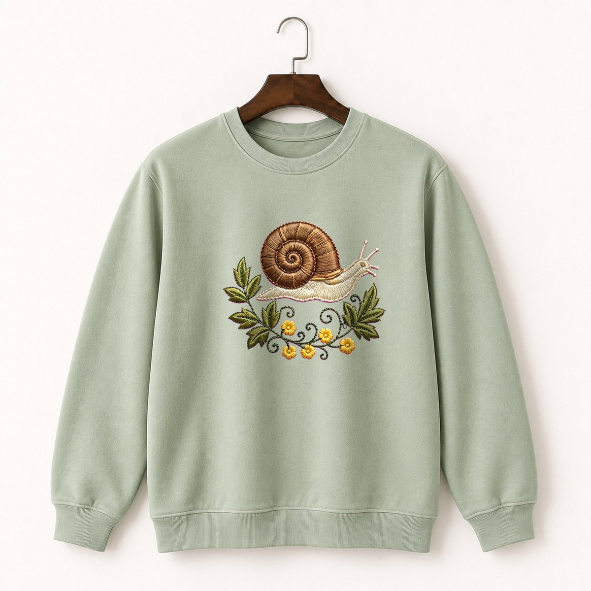 Woodland Snail Crewneck Sweatshirt 2