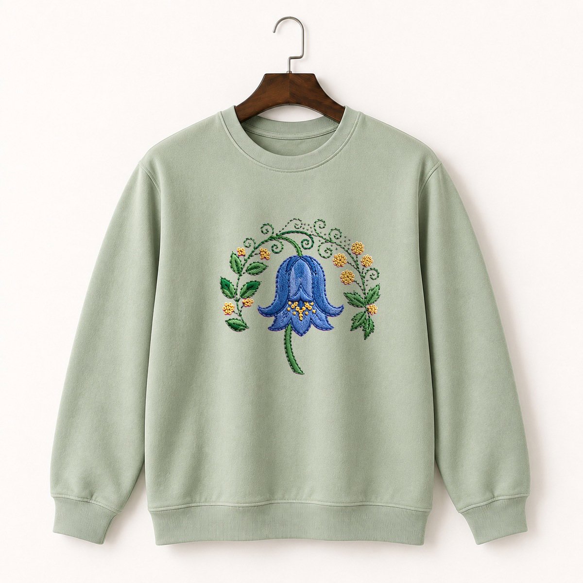 Bluebell Flower Crewneck Sweatshirt 2