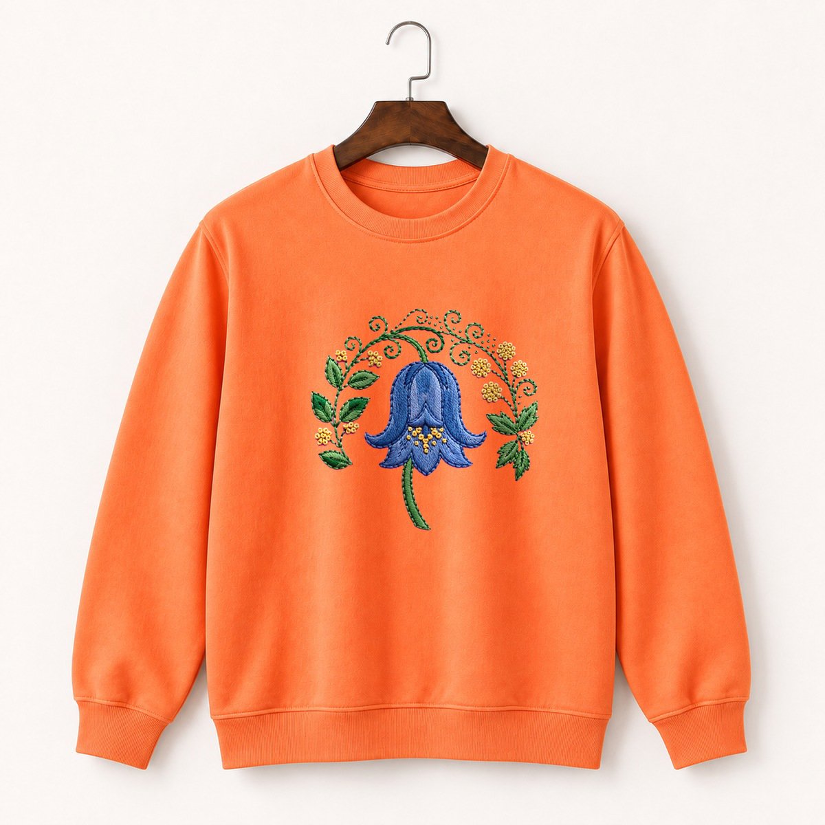 Bluebell Flower Crewneck Sweatshirt 3