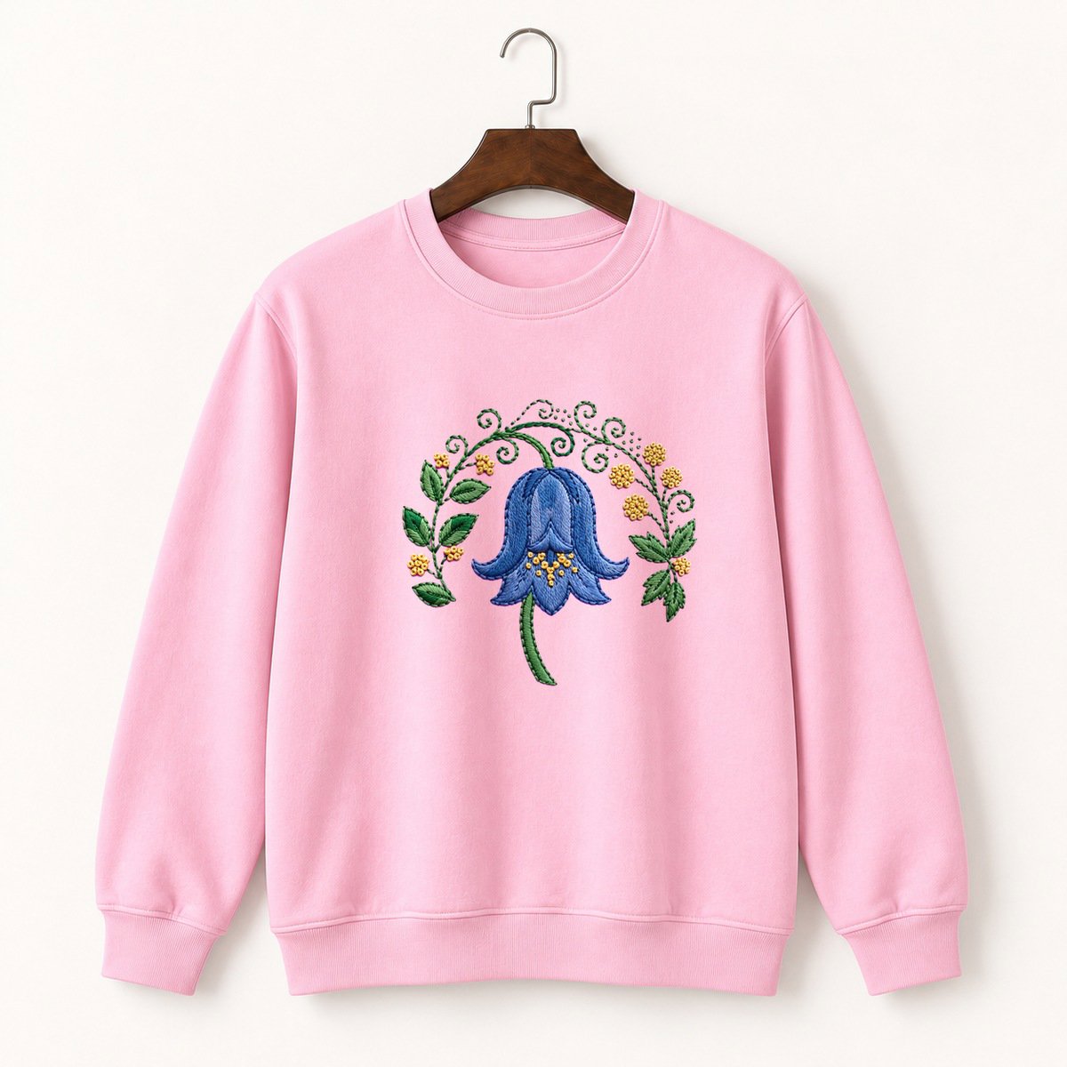 Bluebell Flower Crewneck Sweatshirt 4