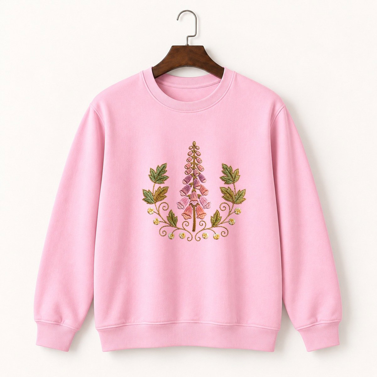 Foxglove Flower Crewneck Sweatshirt 4