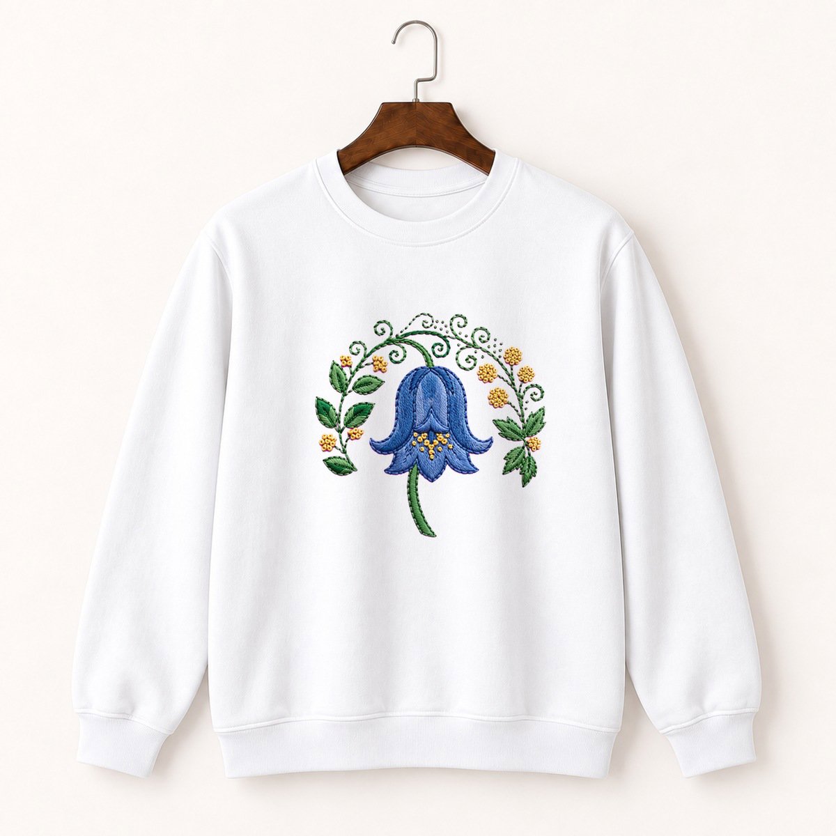 Bluebell Flower Crewneck Sweatshirt 5